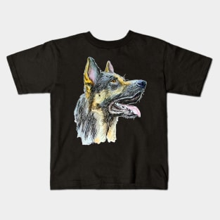 German shepherd Kids T-Shirt